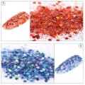 Flocos de glitter misto 12 cores lantejoulas de unha